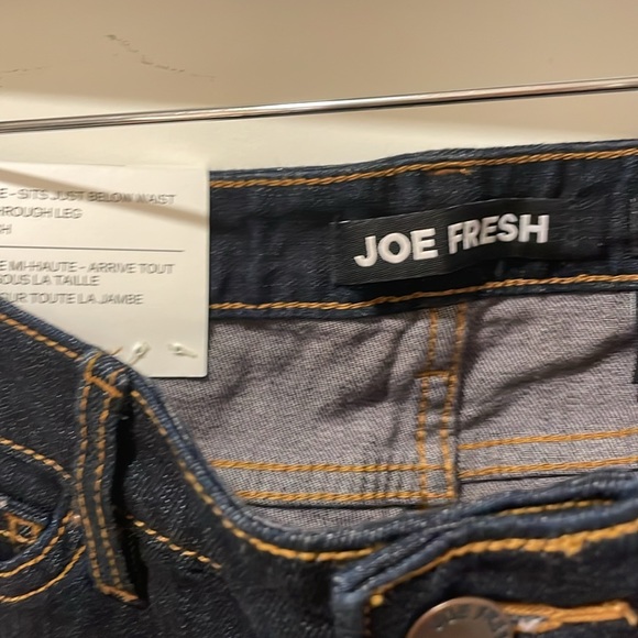 Joe fresh classic slim jeans dark denim size 26 nwt 30 - Picture 3 of 8